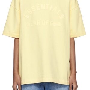 Fear of God Essentials Yellow Crewneck tshirt